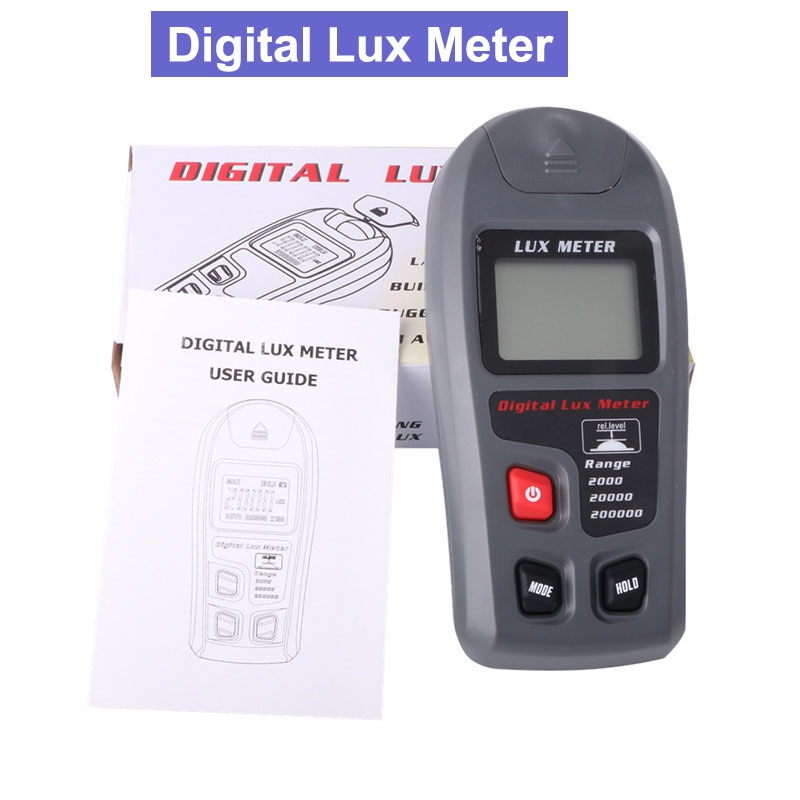 Digitale Lux Meter 200,000 Lux Light Meter Test Spectra Auto Bereik Hoge Precisie Digitale Luxmeter Illuminometer Meten
