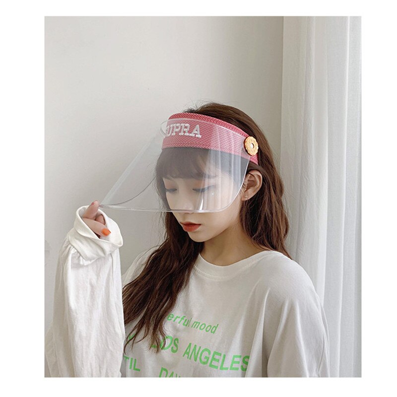 Cooking Cleaning Protective Face Shield Clear Visor Flip Up Transparent Mask Anti Elastic Band Full Face Cover