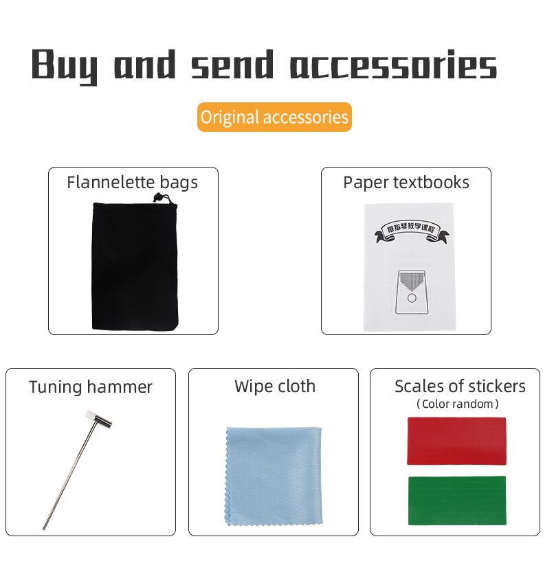 Kalimba 17 Keys Kalimba Bamboo Beginner Thumb Piano With Accessory Instructions Tuning Hammer Musical Instrument