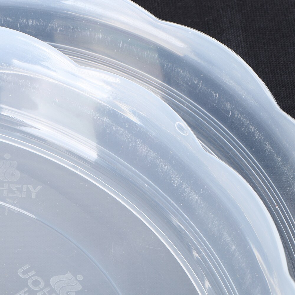 20pcs Plastic Round Flower Pot Tray Bottom Support Plant Pot Saucer Flowerpot Drip Tray for Garden Balcony 14cm(Transparent)