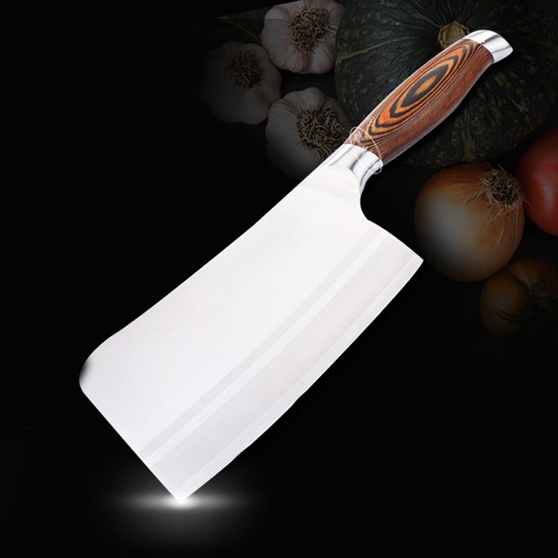 Cut Bone Axe Kitchen Chop Bone Knife Hotel Slaughter Chef Handmade Chopper 9CR18mov Stainless Steel Cutting Tool