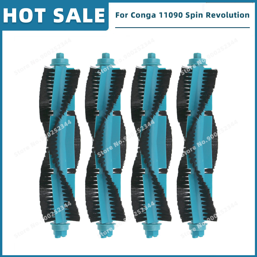 Piezas de Repuesto compatibles con Cecotec Conga 11090 / 13090 Spin Revolution accesorios, filtro, cepillo lateral principal, mopa, bolsa de polvo: Chocolate