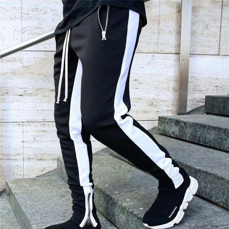 Mens Joggers Casual Pants Fitness Men Sportswear Tracksuit Bottoms Skinny Sweatpants Trousers Black Gyms Jogger Track Pants