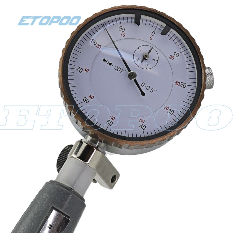 2" - 6" Bore Gauge 0.001" Deep Engine Hole Cylinder Measurement Gage Cylinder 50-160mm 0.01mm Dial Bore Indicator Gauge