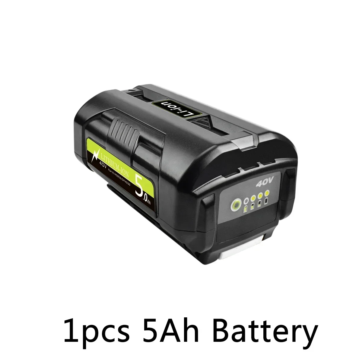 For 40v ryobi 6.0ah li-ion oppladbart batteri for  ry40502 ry40200 40v batterier til trådløse elektroverktøy  op4050 op4026 op40401: Lilla