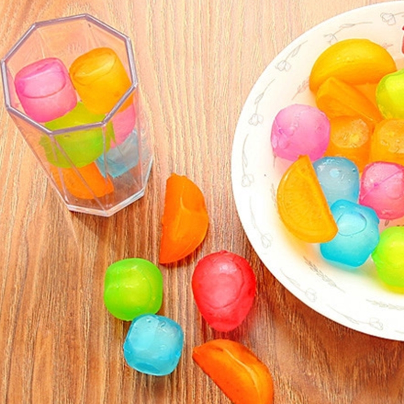 Cubitos de hielo reutilizables de grado piezas, cubos de hielo de plástico no diluidos, lavables, para Picnic y Camping, 6 unidades
