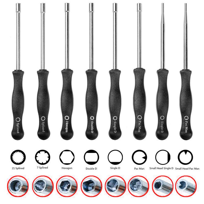 8 pcs Screwdriver Carburetor Adjustment Tool Single D Double D Hexagon Hex Socket Kit Set