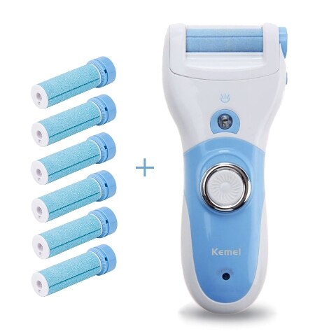 Kemei KM-2503 electric callus remover Top Electric Pedicure Tools Foot Care Tool Pedicure Velvet Smooth Machine Callus Foot file: KM-2503-6 extra