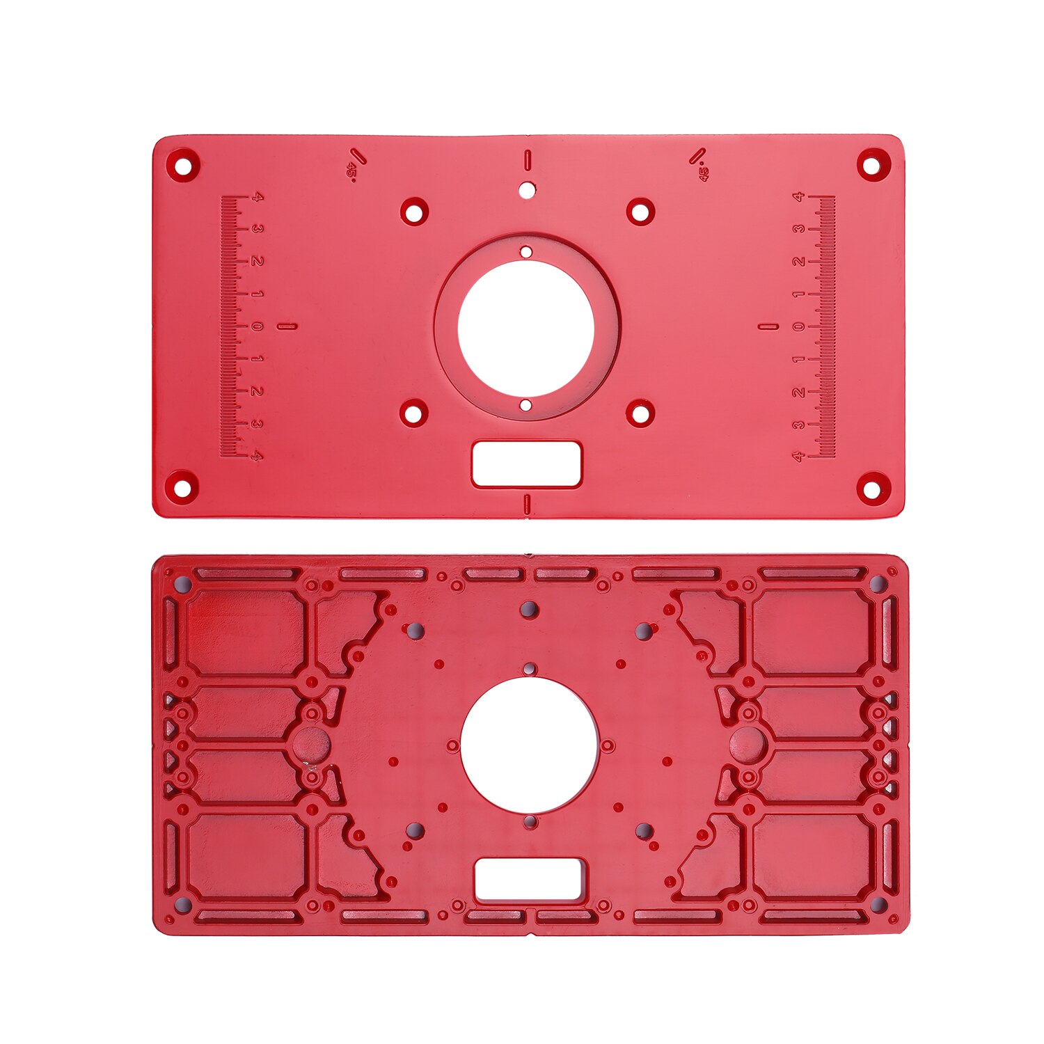 Router Table Aluminum Alloy Insert Plate Woodworking Benches 235x120x8mm Carpenter Trimming Machine Flip Chip Board
