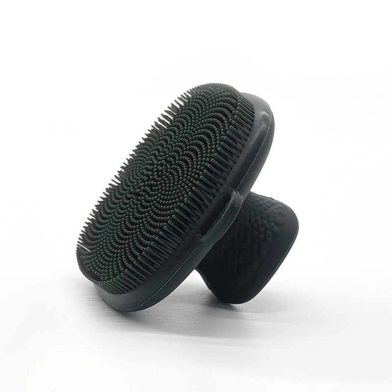 Cepillo de limpieza Facial de silicona, almohadilla de lavado, exfoliante, eliminador de espinillas, limpieza Facial profunda, cepillos faciales, masajeador de baño para bebé: Blanco