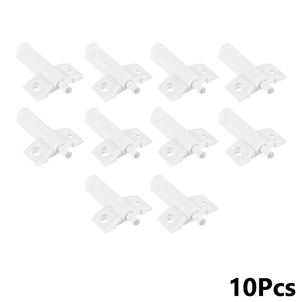 5/10 stk grå hvid køkkenskab låge stop skuffe blød stille tæt lukker spjæld buffere med skruer dør spjæld buffer: Hvid 10 stk