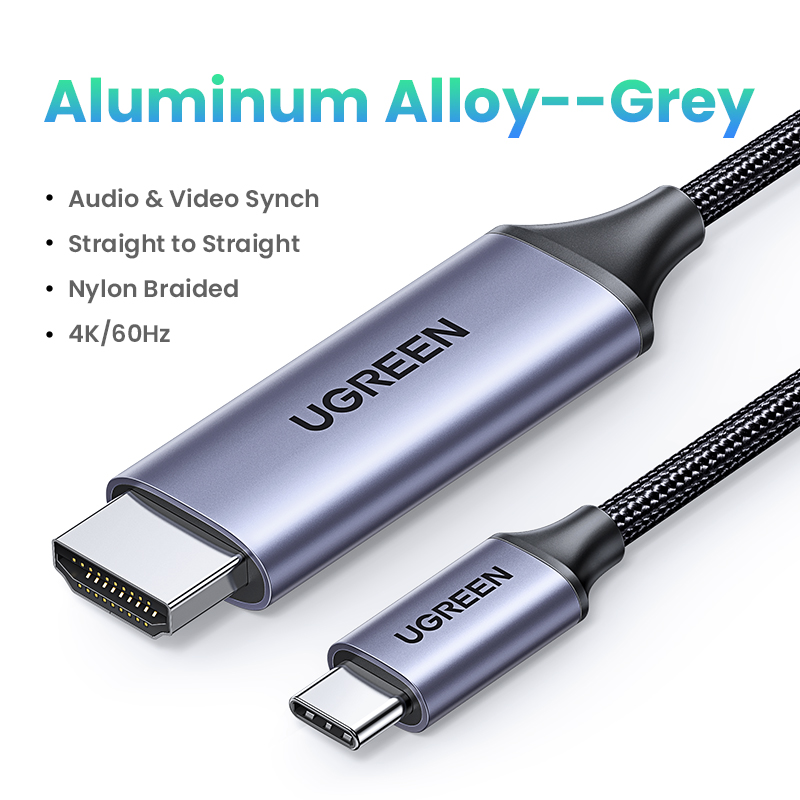 UGREEN kabel USB C do 8K HDMI kompatybilny 8K/60Hz 4K/120Hz dla MacBook Pro iMac iPad Pro dla Samsung Galaxy USB typu C do HD 2.1: Czerwony / 2 m