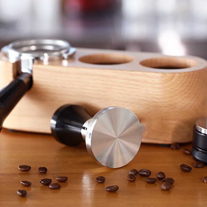 Herbruikbare barista houten koffietamperhouder espressostandaard basisapparaat accessoires koffiesets