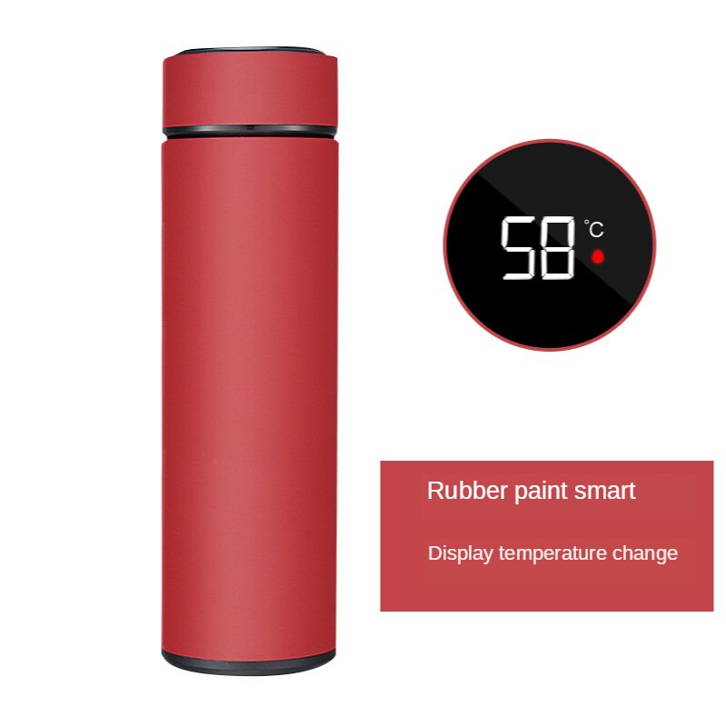 500ml Intelligent Thermos Coffee Bottle Temperature Display Stainless Steel Vacuum Water Cup Coffee Mug Vacuum Insulated Bottle