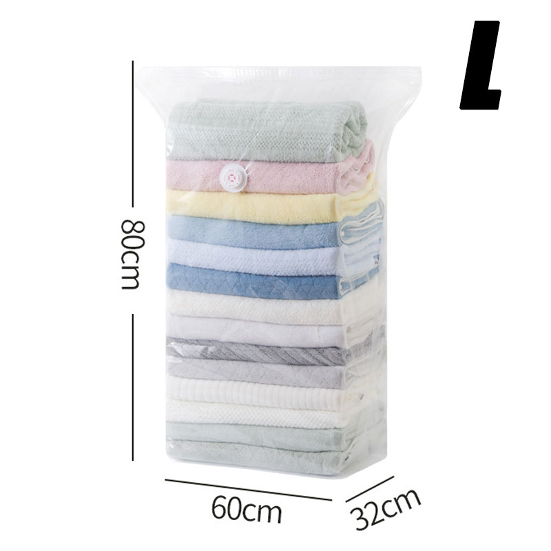 5/1PCS Cubic Vacuum Storage Bags For Clothes,Space Saving Bags Storage Vacuum Seal Packet,Folding Compressed Organizer Bag: L / Red