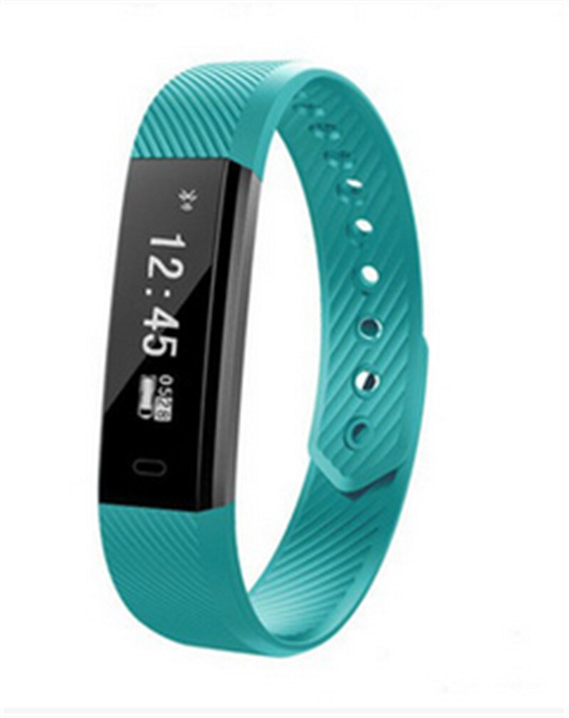 SMART FIT BIT Bluetooth Hartslag Bloeddruk Fitness Tracker horloge ID115: green
