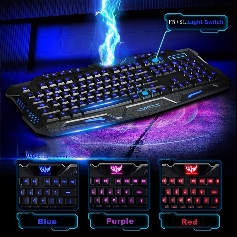 Pc Gaming Toetsenbord Mechanische Computer Crack Gaming Toetsenbord Gamer Backlight Usb Bedraad Ademhaling Waterdichte Mechanische Keybord