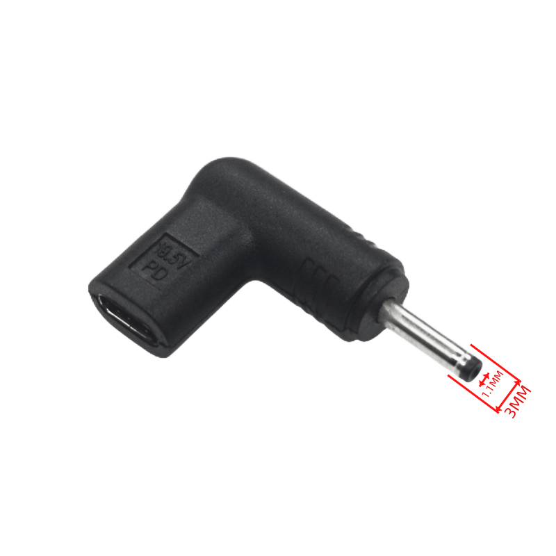 USB C PD to DC Power Connector Universal 20V Type C to DC Jack Plug Charging Adapter Converter for Router Tablet Mini Fan: WHITE