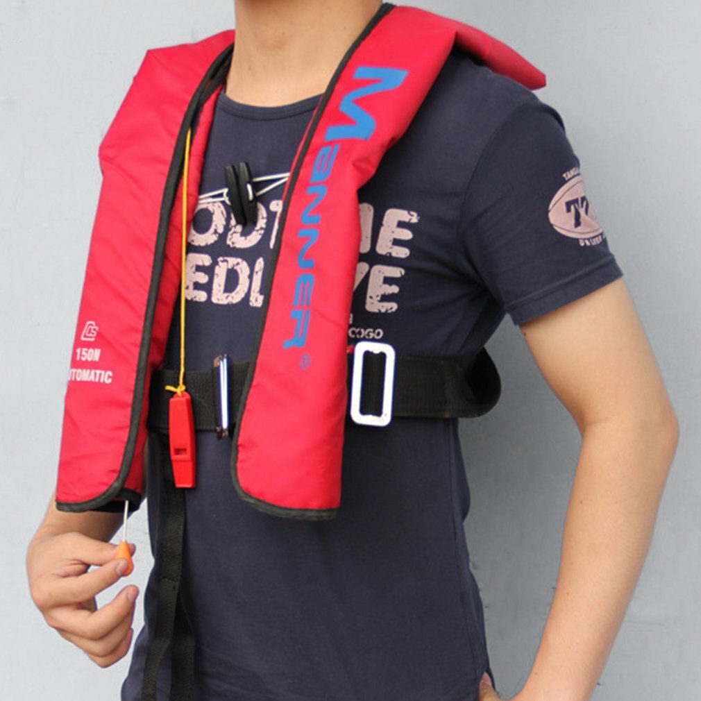 Pullover redningsvest manual og automatisk oppustelig vandsport voksne sportsmand livreddende til sejlsport surfing offshore