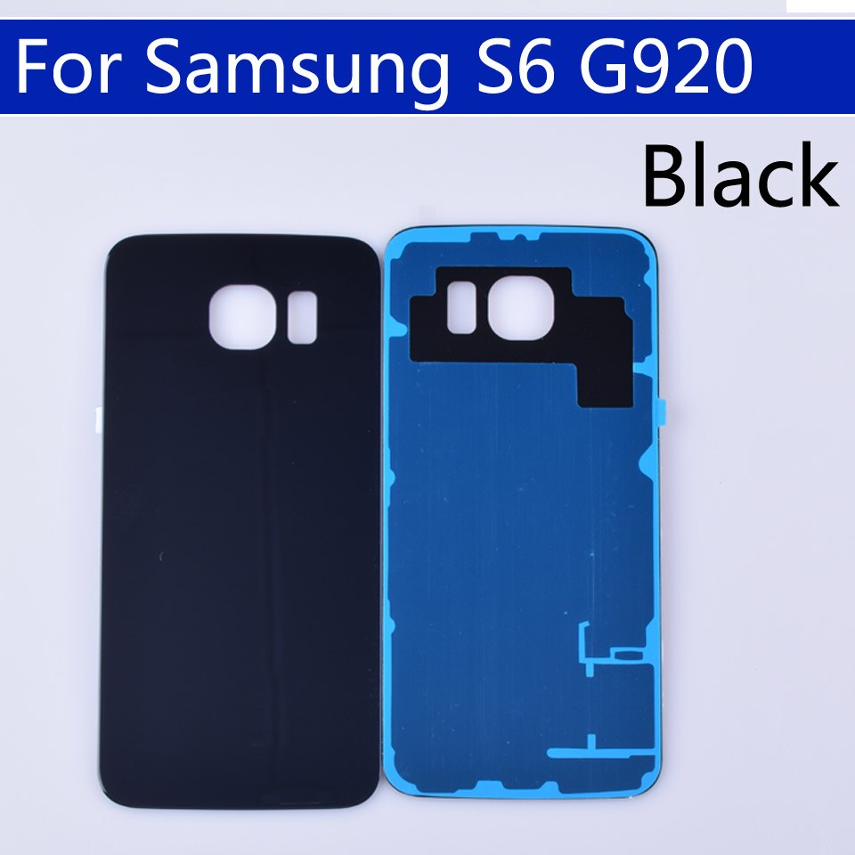 Batterij achterklep voor samsung galaxy  s6 g920 g920f g920a g920fd g920i behuizing achterklep vervangende onderdelen