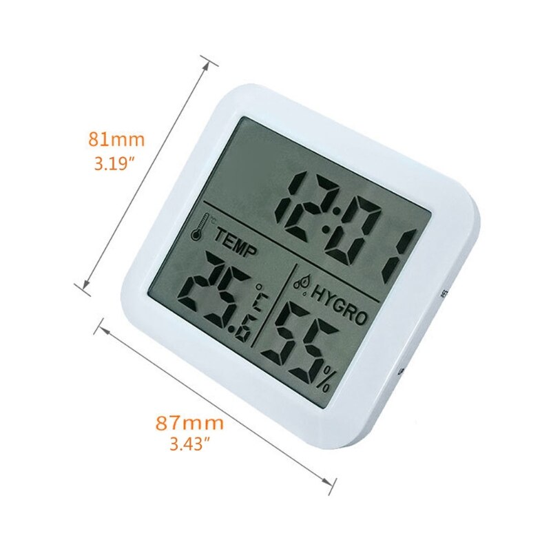 Lcd Digitale Temperatuur Vochtigheid Meter Thuis Indoor Elektronische Hygrometer Thermometer Monitor Weerstation Babykamer