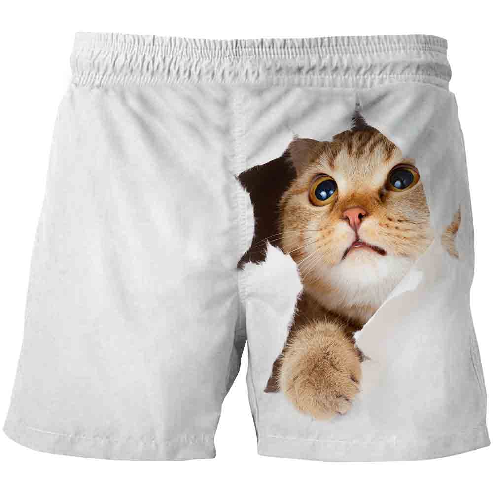 Kat 3D Gedrukt Shorts Casual Korte Broek Gedrukt 3D Shorts Kinderen Toevallige