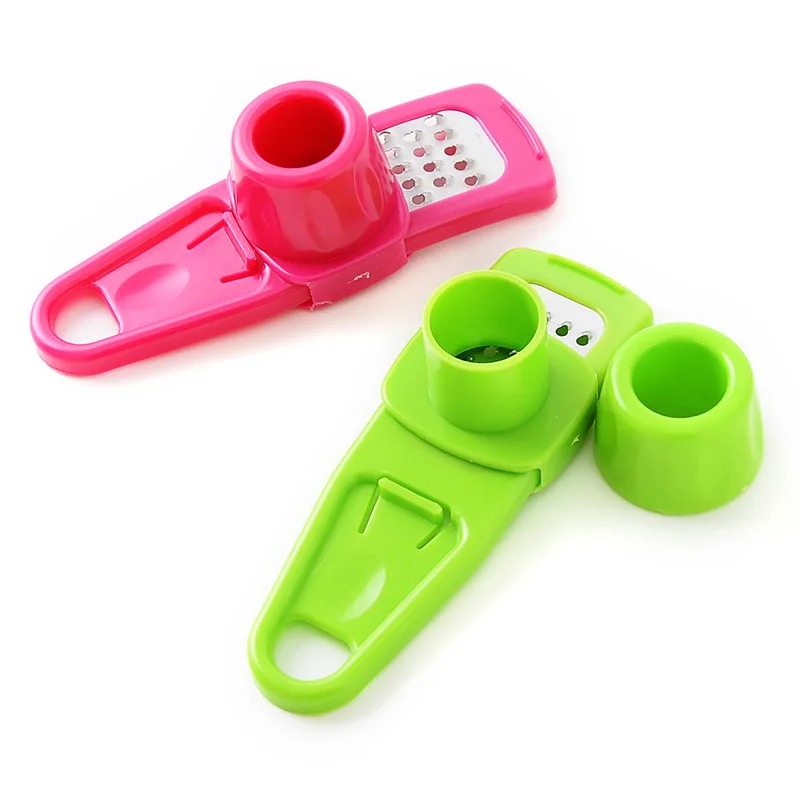 1PCS Knoflook Crusher Druk Multifunctionele Handleiding Gember Knoflook Slijpen Rasp Cutter Knoflook Dunschiller Keuken Gereedschap: plum