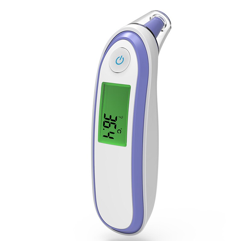 Boxym digital lcd baby termometer infrarød kropsmåling термометр pande øre kontaktfri krop baby børn termômetro: Lilla