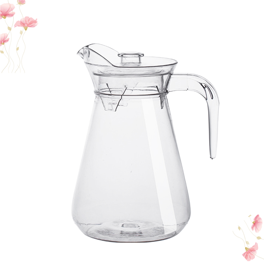Acrylic Beverage Storage Container Clear Jug PC Pitcher Household Cold Water Kettle (1L)