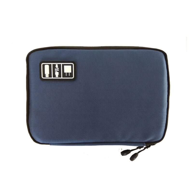 OLAGB High Grade Nylon Waterproof Travel Electronics Accessories Organiser Bag Case for Chargers Cables etc,Accessories Bag: Navy Blue