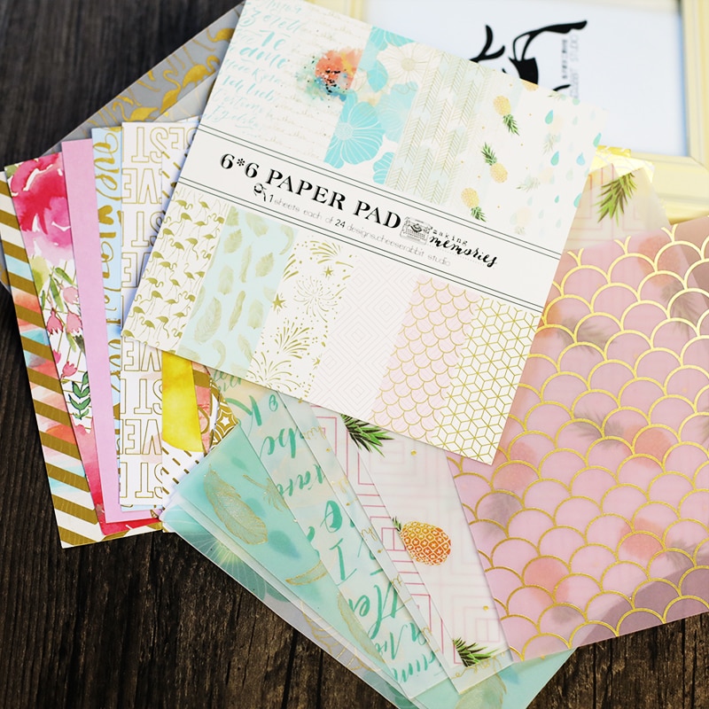 KSCRAFT 24 pcs 6 &quot;Sweet Dreams patroon creatieve papercraft art papier handgemaakte scrapbooking kit set boeken