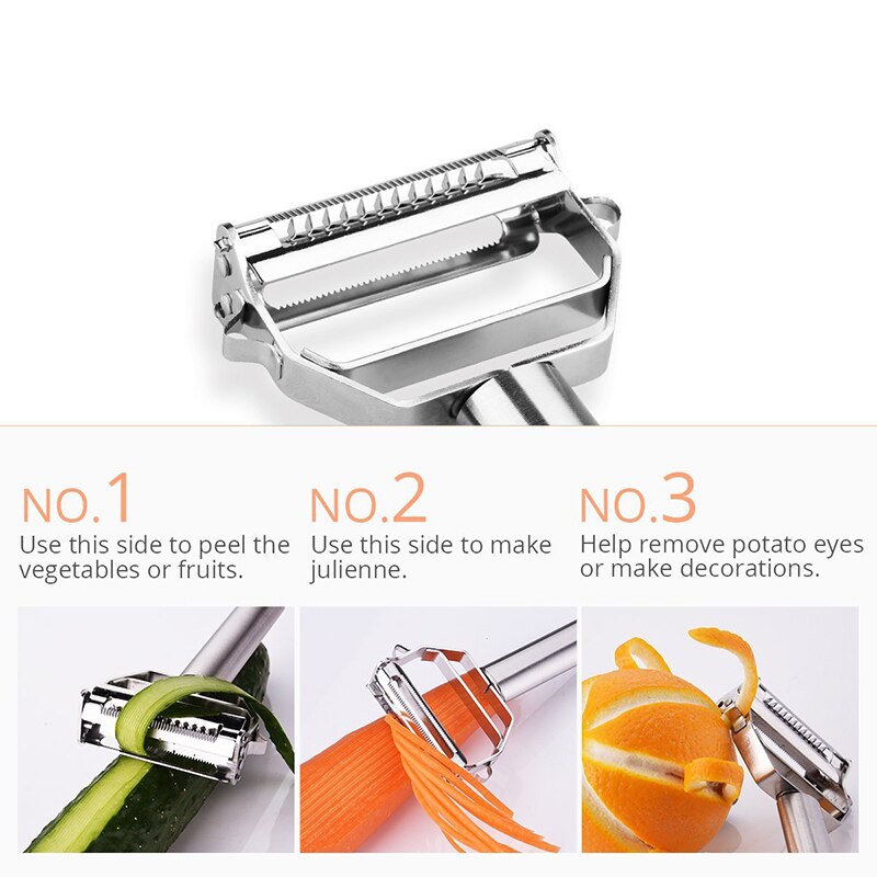 Stainless Steel Peeler Kitchen Gadget Multifunction Kitchen Accessories