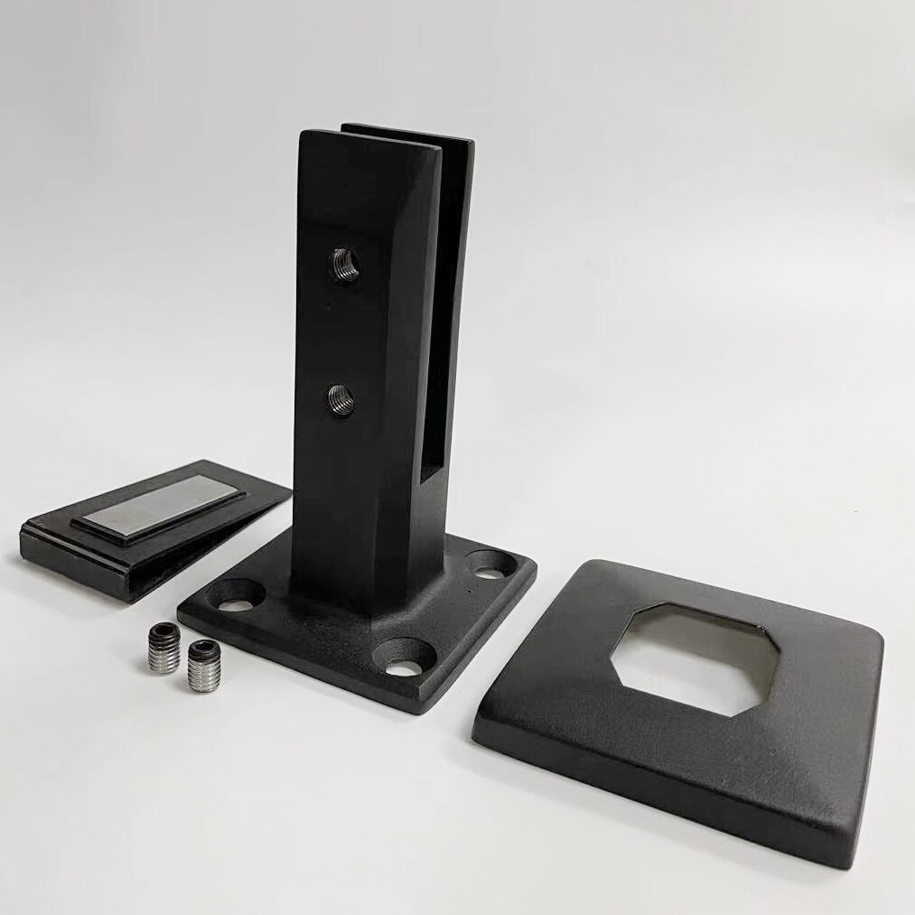 Ylblack 2205 salg rammeløst glasrækværk swimmingpool hegn rustfri spigot