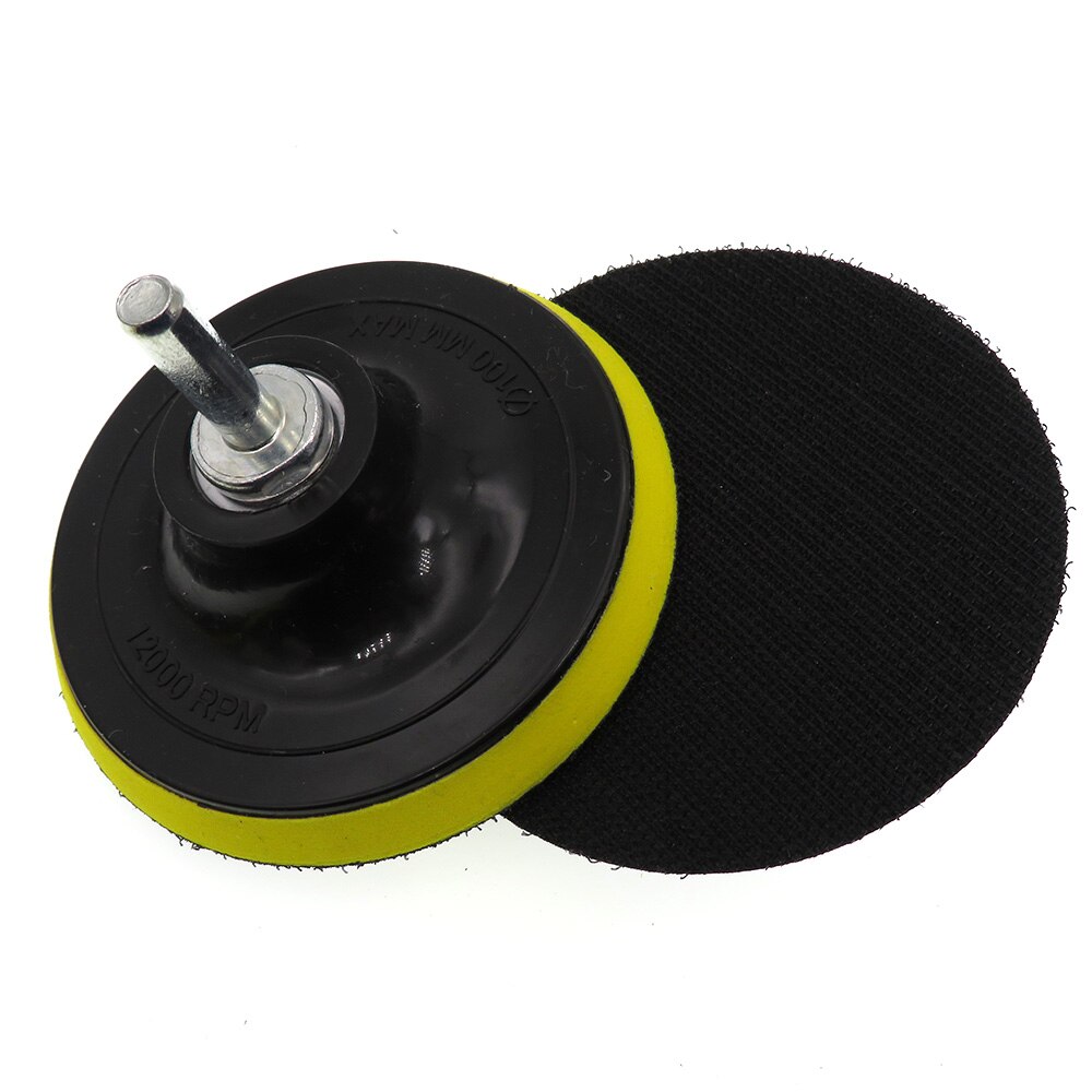 4 Inch Rotary Backing Pad with M10 Thread Polishing Pad Hook and Loop Car Polishing Waxing Pad