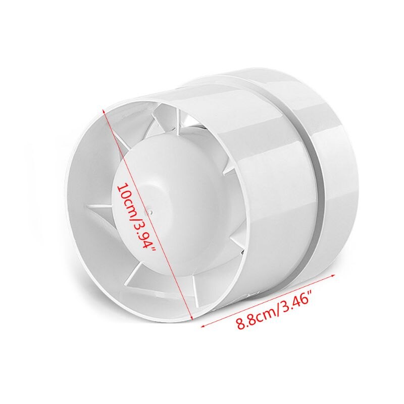 4\" Silent Wall Extractor Exhaust Ventilation Fan Air Blower Window Ventilator