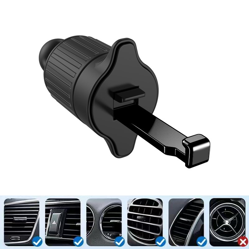 Car Phone Holder Clip 17mm Ball Head Base for Car Air Vent Clip Mount Universal Car Air Outlet Hook Cellphone Holder Accessories