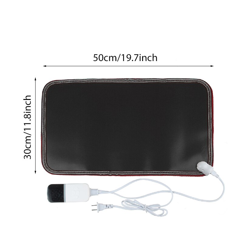 Winter Electric Foot Warmer Mat Warm Feet Thermostat Carpet Adjustable Temperature Heating Foot Mat for Home Office 10 Gear