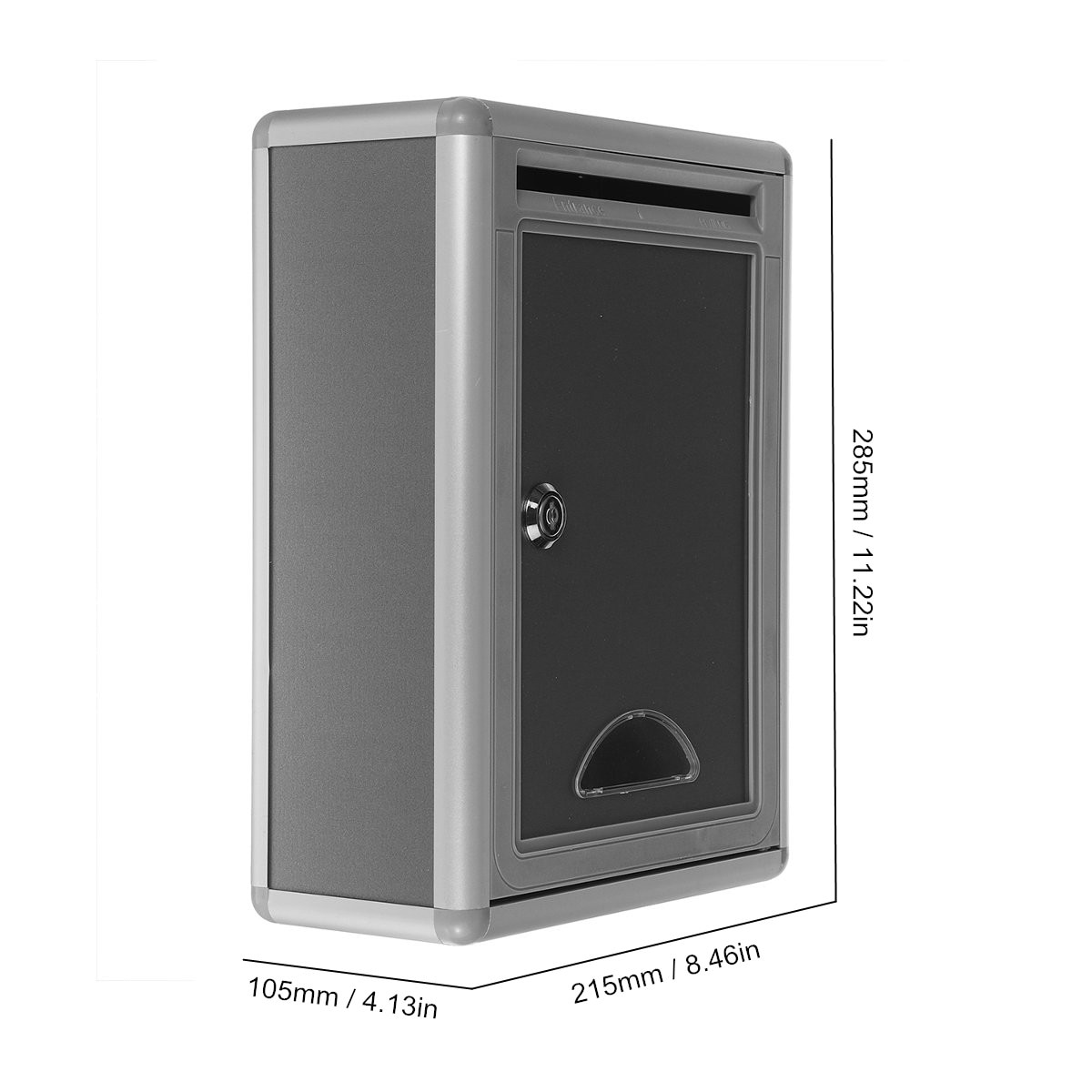 Aluminium Mailbox Outdoor Security Locking Mailbox Brief Doos Suggestie Doos Krant Mail Brief Post Home Garden Decor