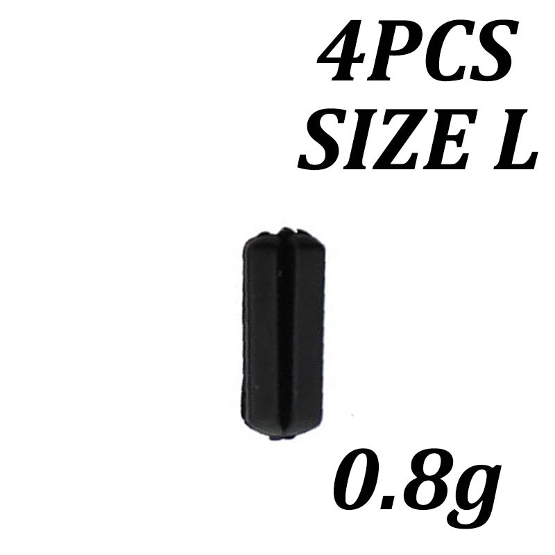 4PCS Carp Fishing Tackle Tungsten Quick Change Sinker Tungsten Mud Putty Lead Weights Terminal for Carp Fishing Sinker: 4PCS Size L