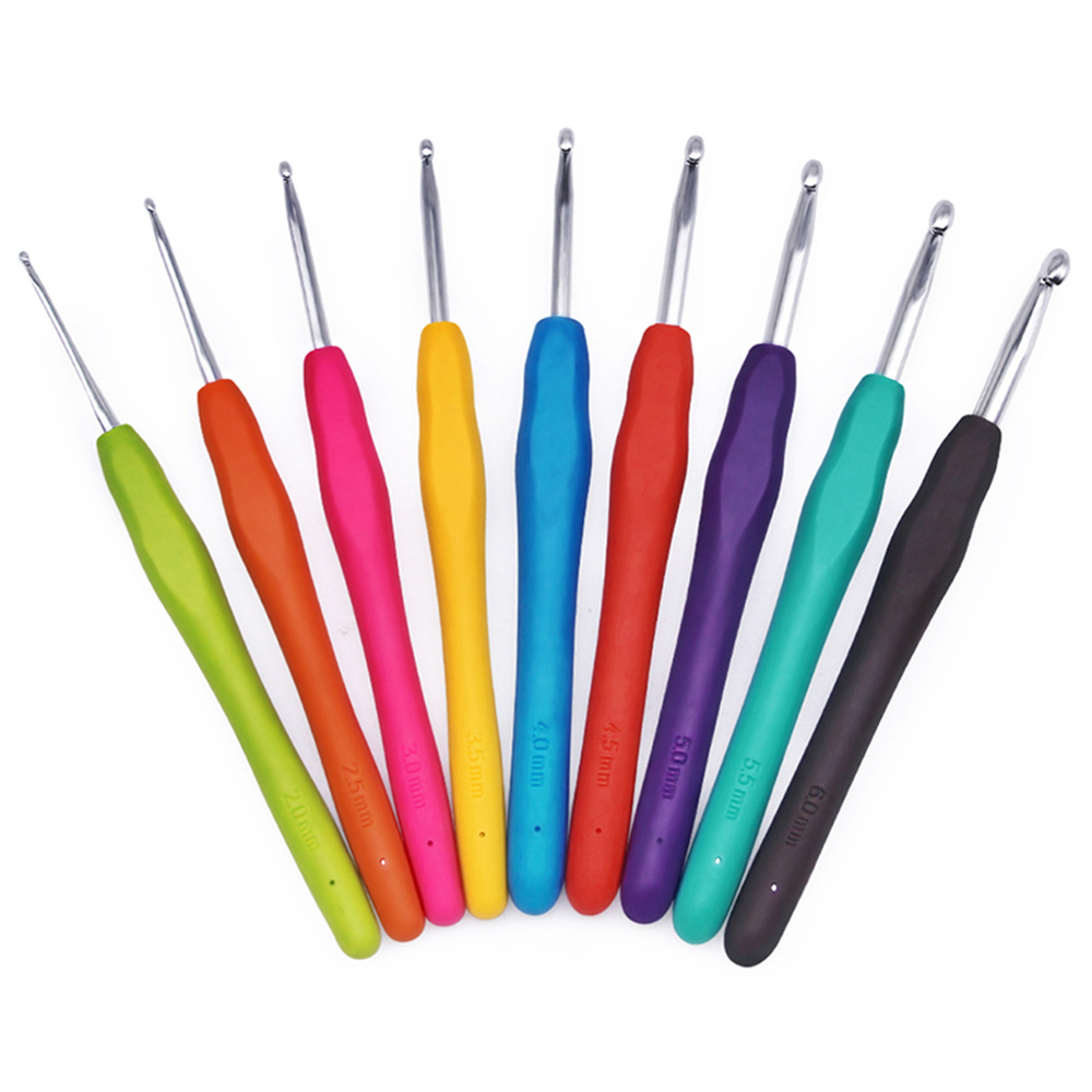 Ganchos de crochê conjunto de agulhas de crochê com frete grátis conjunto de gancho de crochê agulhas de crochê para acessórios de tricô