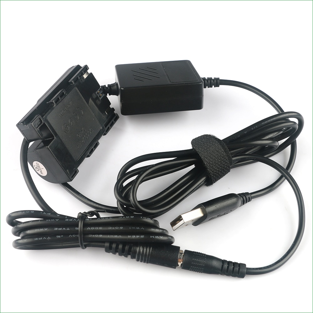 5V USB LP-E6 DR-E6 ACK-E6 Dummy Battery Adapter Plug DC Power Bank For Canon EOS 5D Mark II III IV / 6D Mark II / 7D Mark II