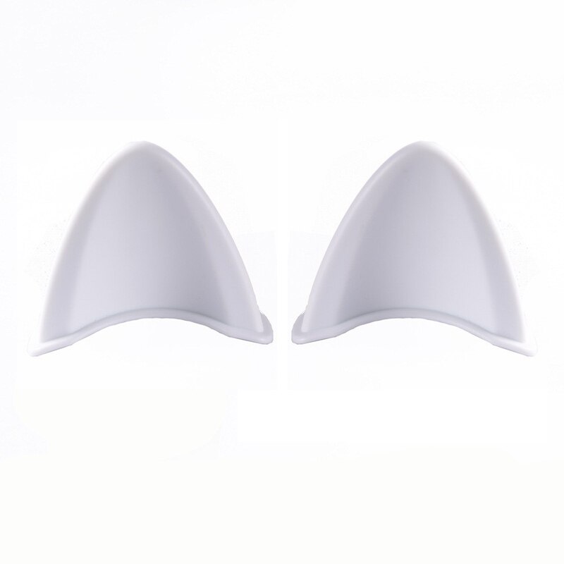 Motorrad Helm Aufkleber Katze Ohren Aufkleber Niedlichen Helm Dekoration Cosplay Styling Aufkleber Helm Ausrüstungen Headwear: 2Stck Weiß