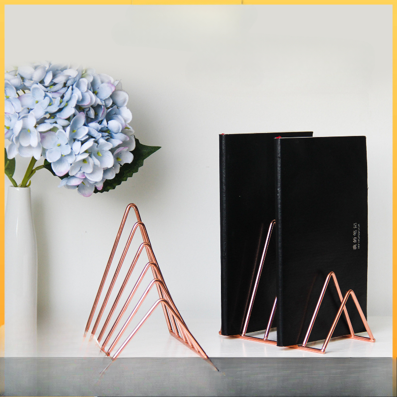 Riangle Schreibtischdatei, 5 Fächer, Metall-Aktensortierer, Zeitschriftenhalter, Dokumentenständer, Schreibtisch-Bücherregal-Organizer für Büro, Zuhause, Schule