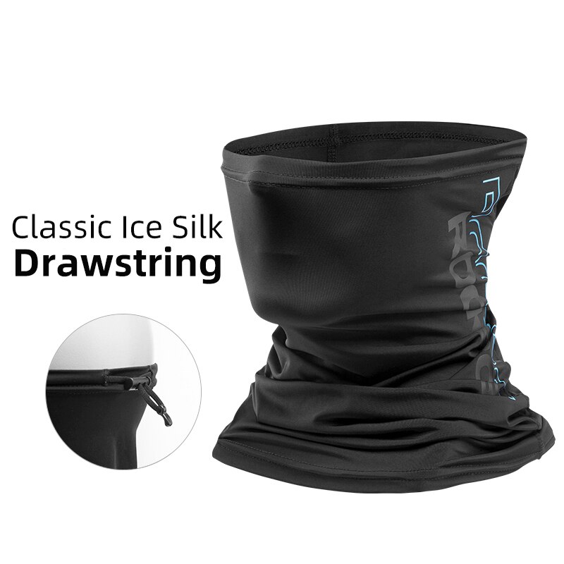 ROCKBROS Cycling Absorb Sweat Riding Scarf Bike Summer Bandana Face Scarf Neck Gaiter Bicycle Sun Protection Sport Face Mask: WB-011BK