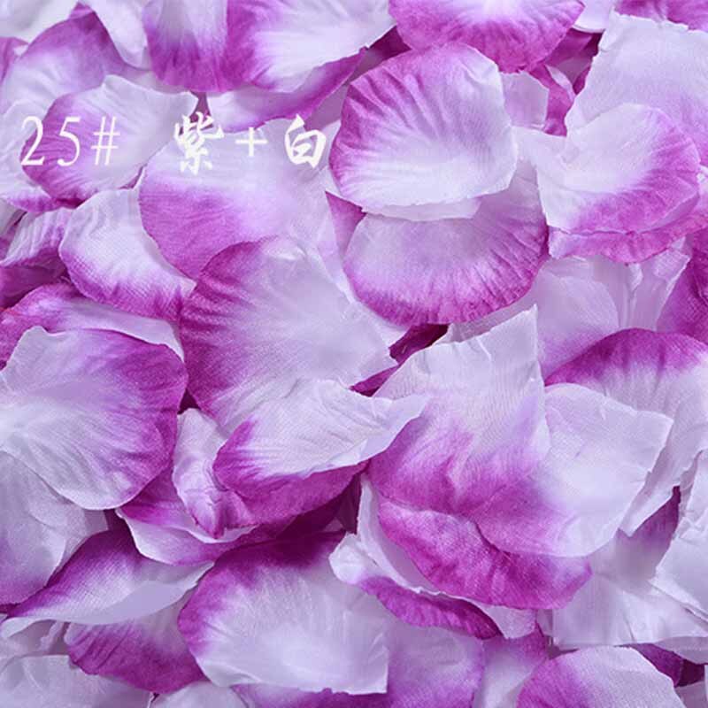 500Pcs/Pack 5*5cm Flower Petals Wedding Dried Rose Petals Artificial Petalas De Rosa Decorations Marriage Room Flower Rose: 25-As picture