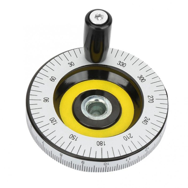 80mm Solide Hand Rad Skala Hand Rad Mechanische Teile Bakelit Maschine Griff Kalibriert Handrad