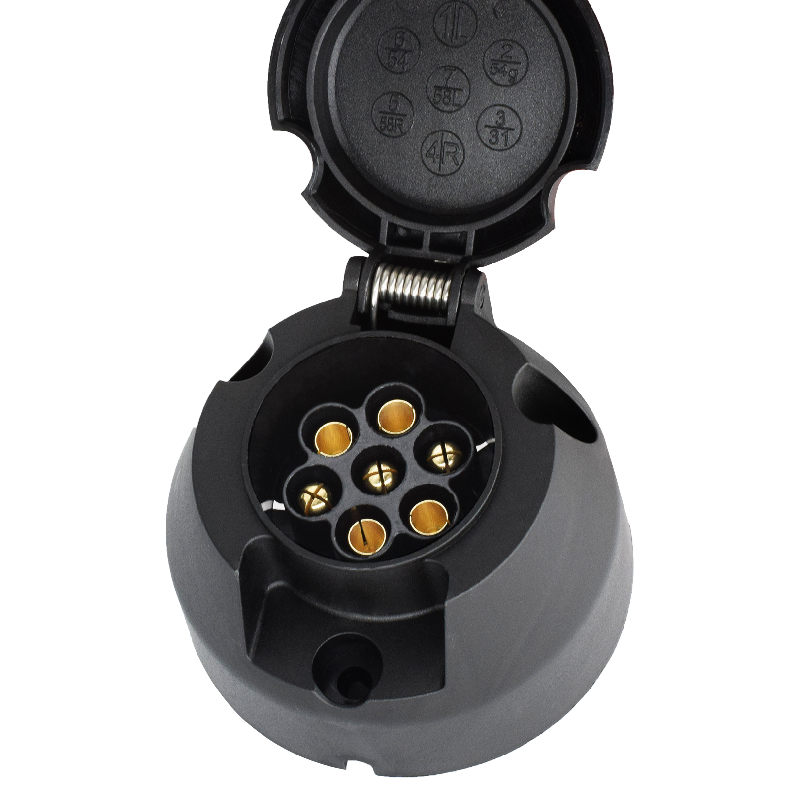 7 Pin EU Towbar Towing Plugs Truck RV Caravan Socket Trailer Connector 12V Plug Adapter Protector Connections Car Accessories