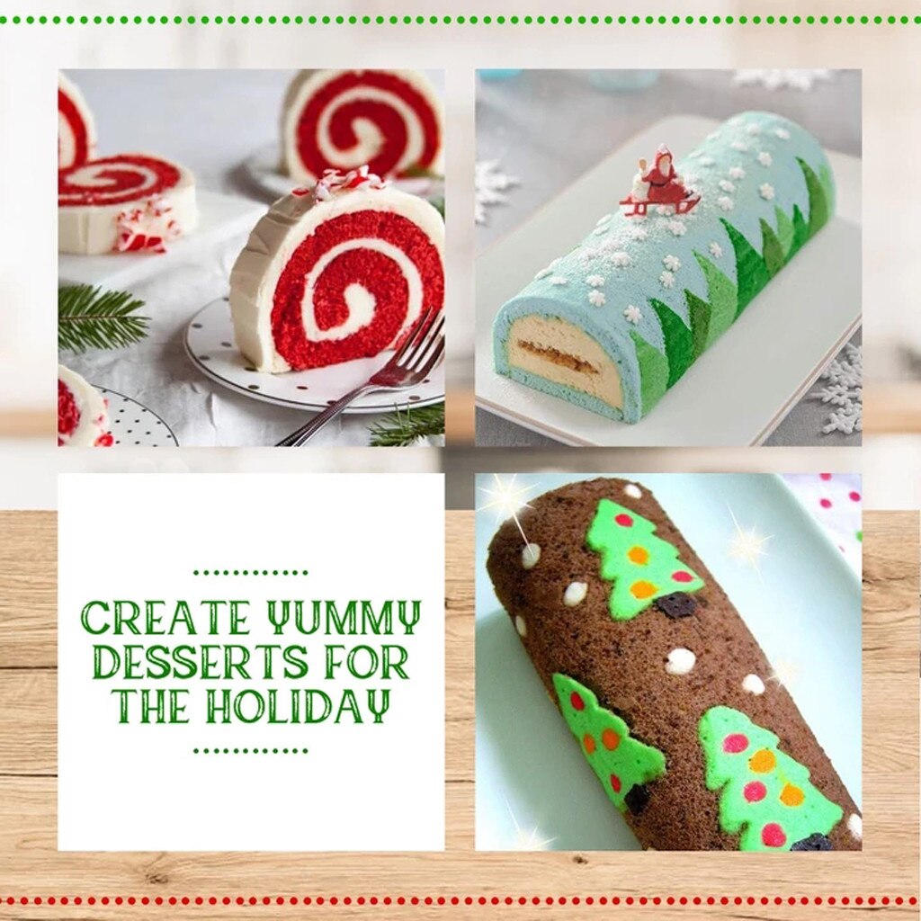 Cake Roller Bakken Mat Flexibele Zachte Cake Stencils Roll Siliconen Pan Bakvormen Deken Kleurrijke Donut Gooi Strandlaken Keuken