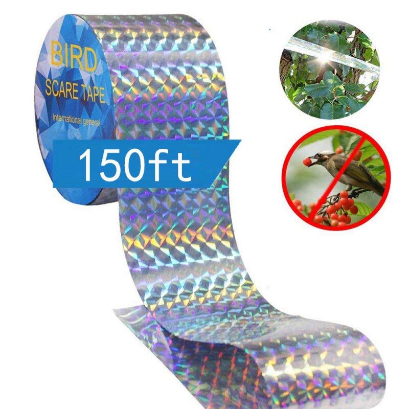 Useful Bird Repellent Tape Reflective Anti Bird Scare Tape Pigeons Animal Repeller Ribbon Deterrent Tapes Garden Accessories