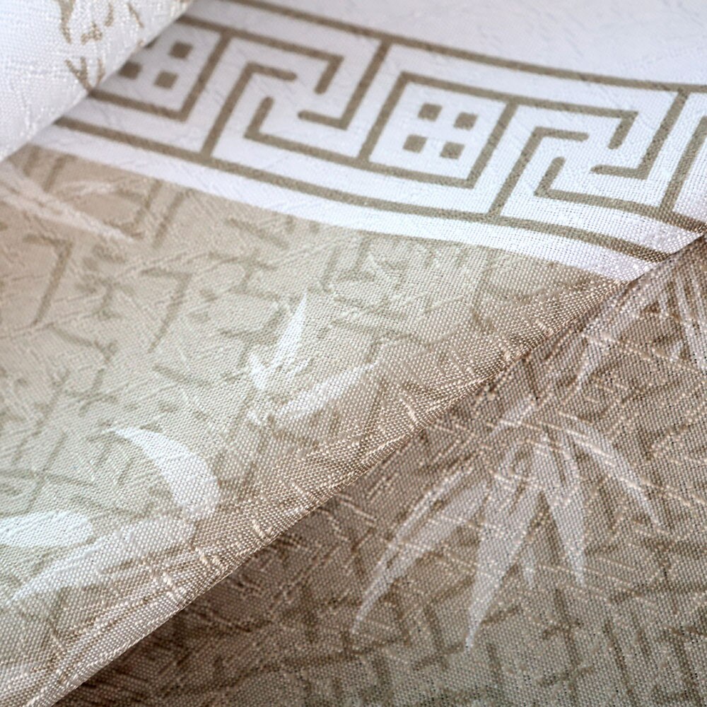 for Bamboo Print Sheer Window Curtains For Living Room Bedroom really good